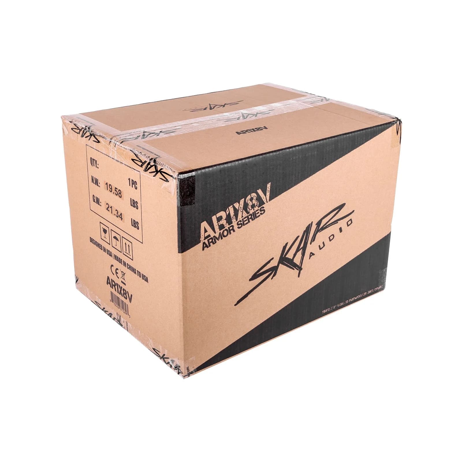 Featured Product Photo 8 for AR1X8V | Single 8" Armor Coated Ported Subwoofer Enclosure