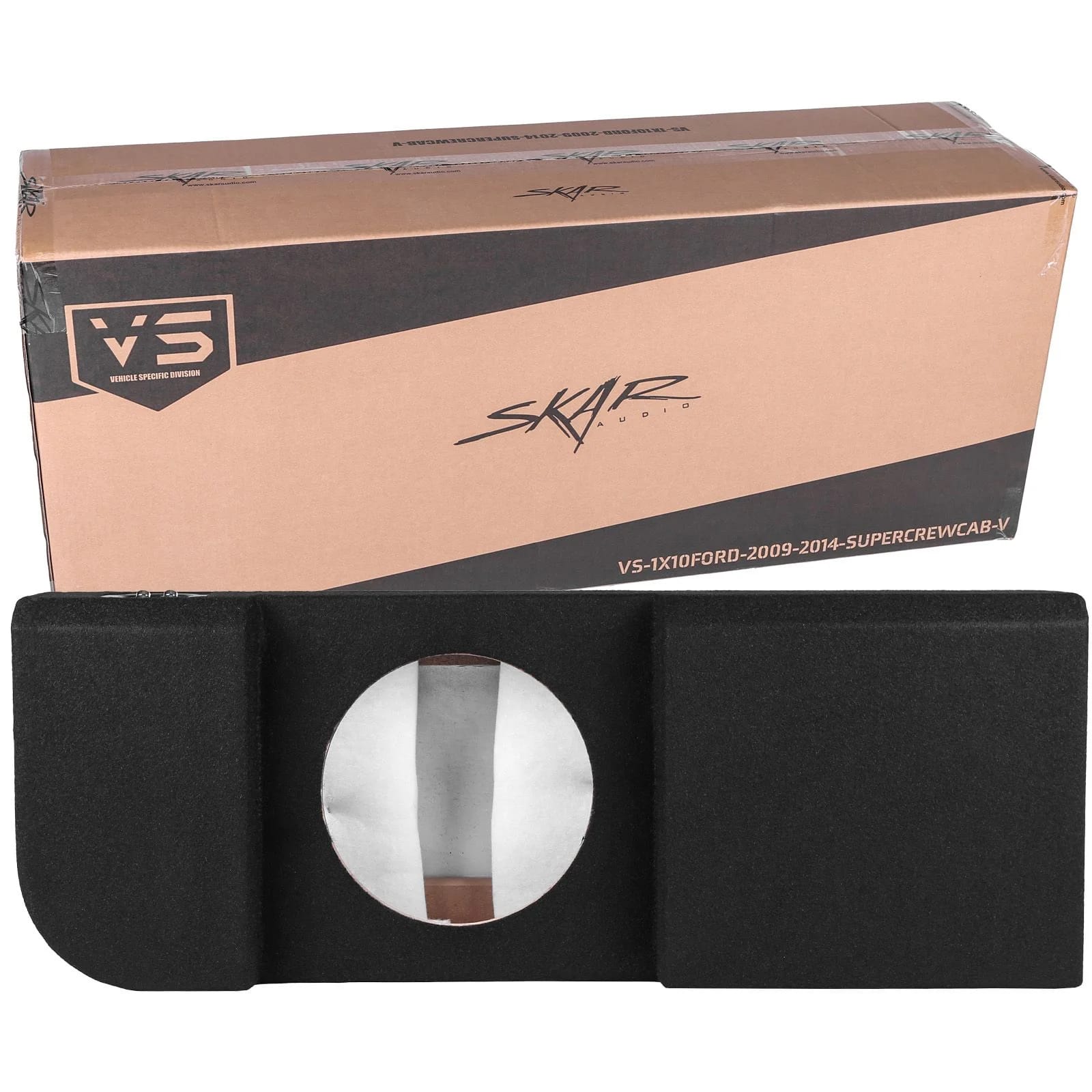 2009-2014 Ford F-150 Super Crew Cab Compatible Single 10" Ported Subwoofer Enclosure #8