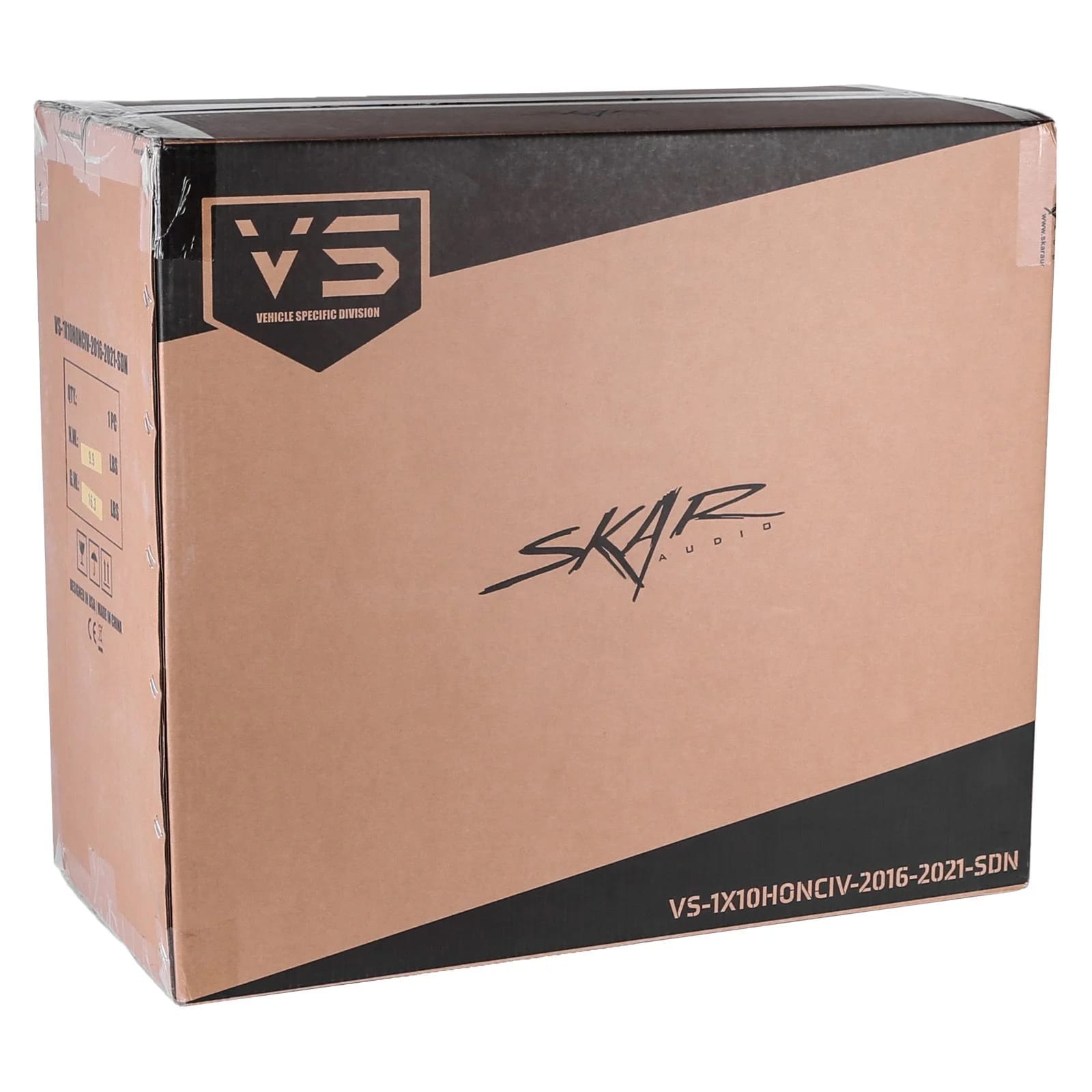 2016-2021 Honda Civic Sedan Compatible Single 10" Sealed Subwoofer Enclosure #7