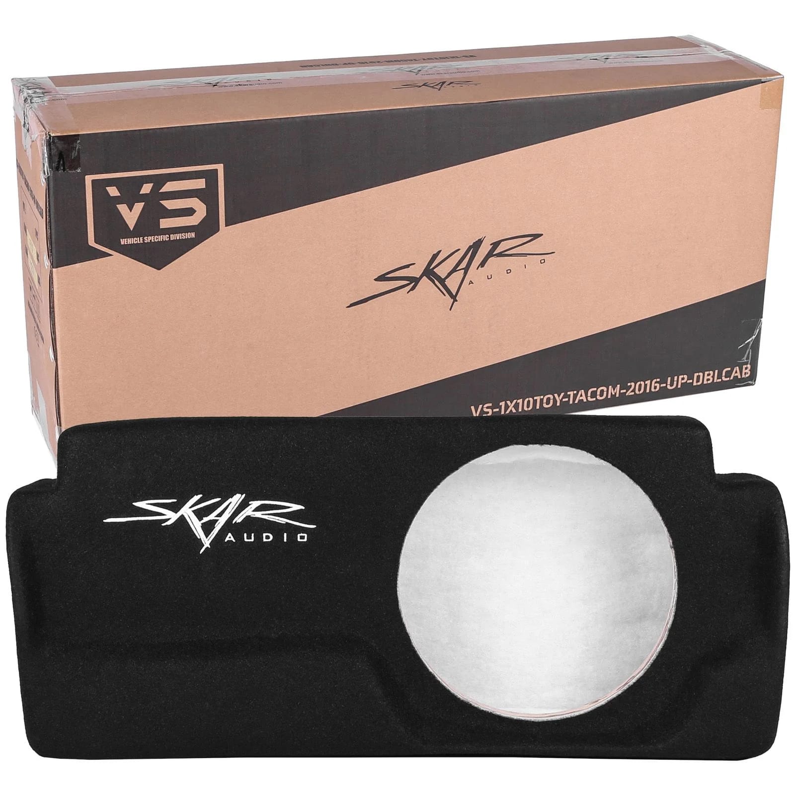 2016-2023 Toyota Tacoma Double Cab Compatible Single 10" Sealed Subwoofer Enclosure #9