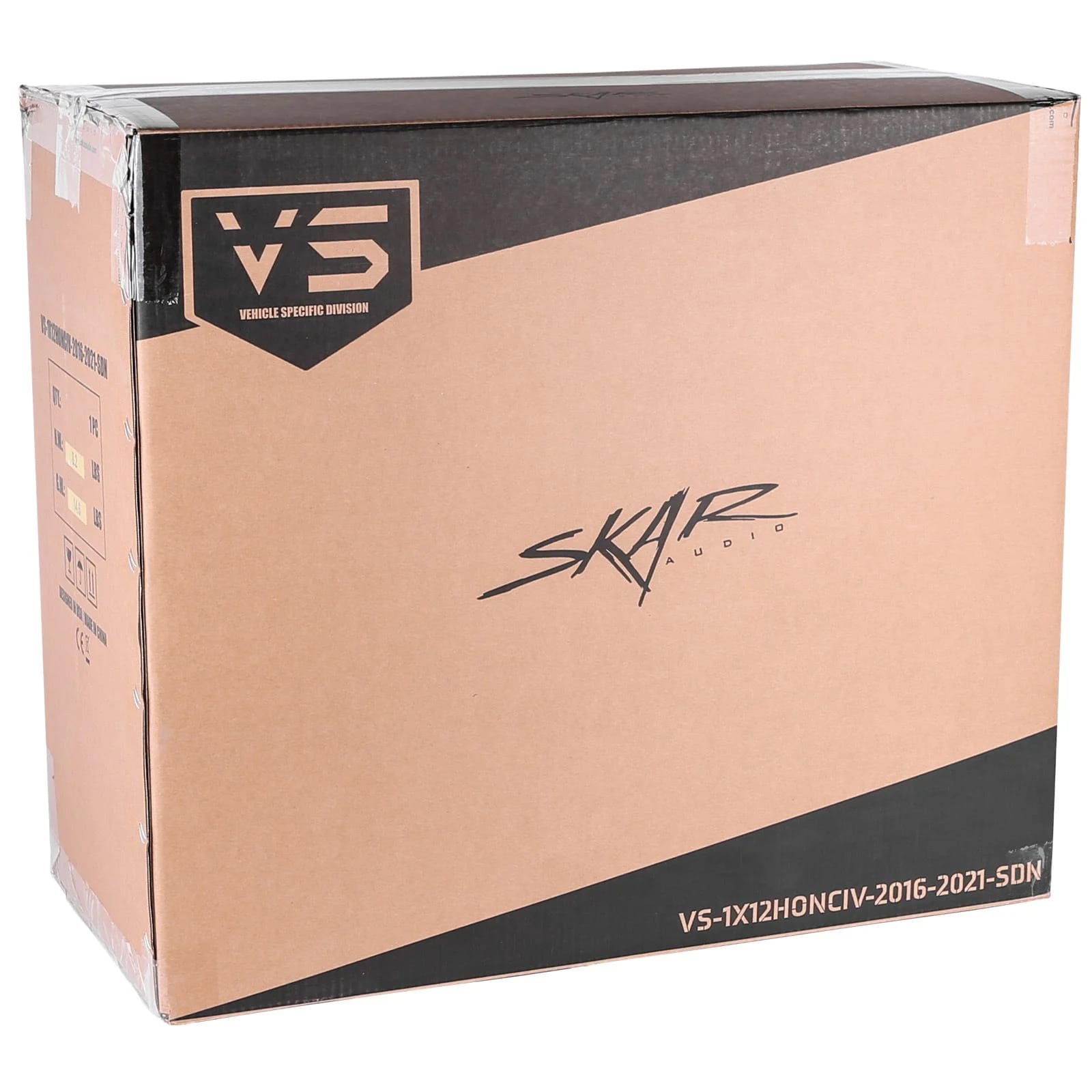 2016-2021 Honda Civic Sedan Compatible Single 12" Sealed Subwoofer Enclosure #7