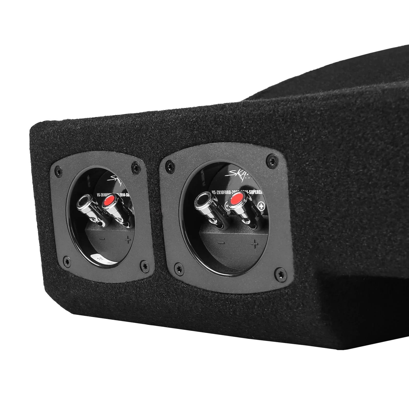 2009-2014 Ford F-150 Super Crew Cab Compatible Dual 10" Ported Subwoofer Enclosure #6