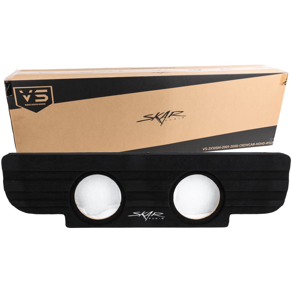 Featured Product Photo 8 for 2001-2006 Chevy Silverado & GMC Sierra 1500 Non-HD Crew Cab Compatible Dual 10' Subwoofer Enclosure