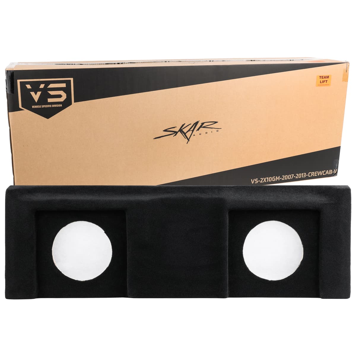 Featured Product Photo 8 for 2007-2013 Chevy Silverado & GMC Sierra Crew Cab Compatible Dual 10" Subwoofer Enclosure