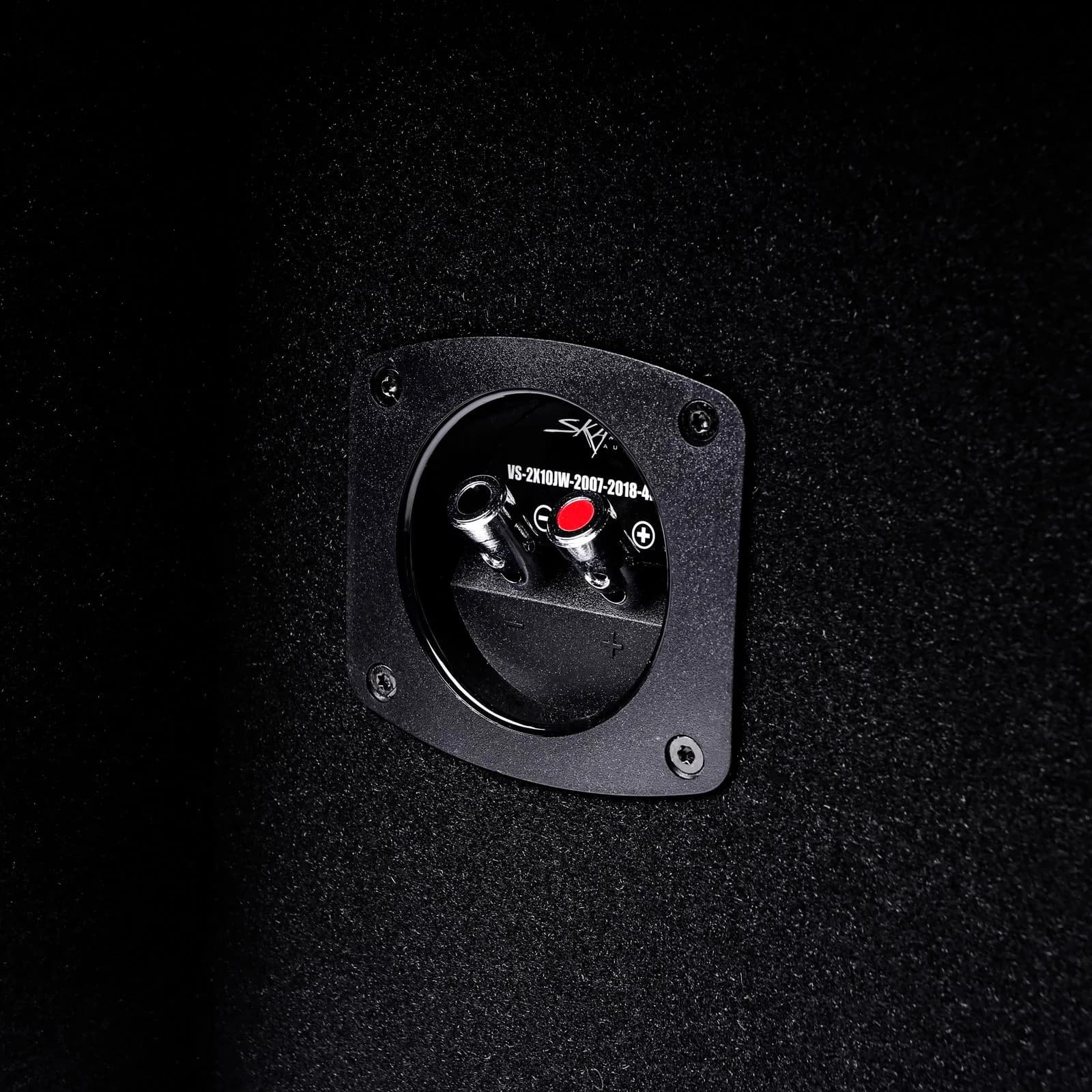 Featured Product Photo 4 for 2007-2018 Jeep Wrangler Unlimited (JK) 4-Door Vehicle Compatible Dual 10" Subwoofer Enclosure