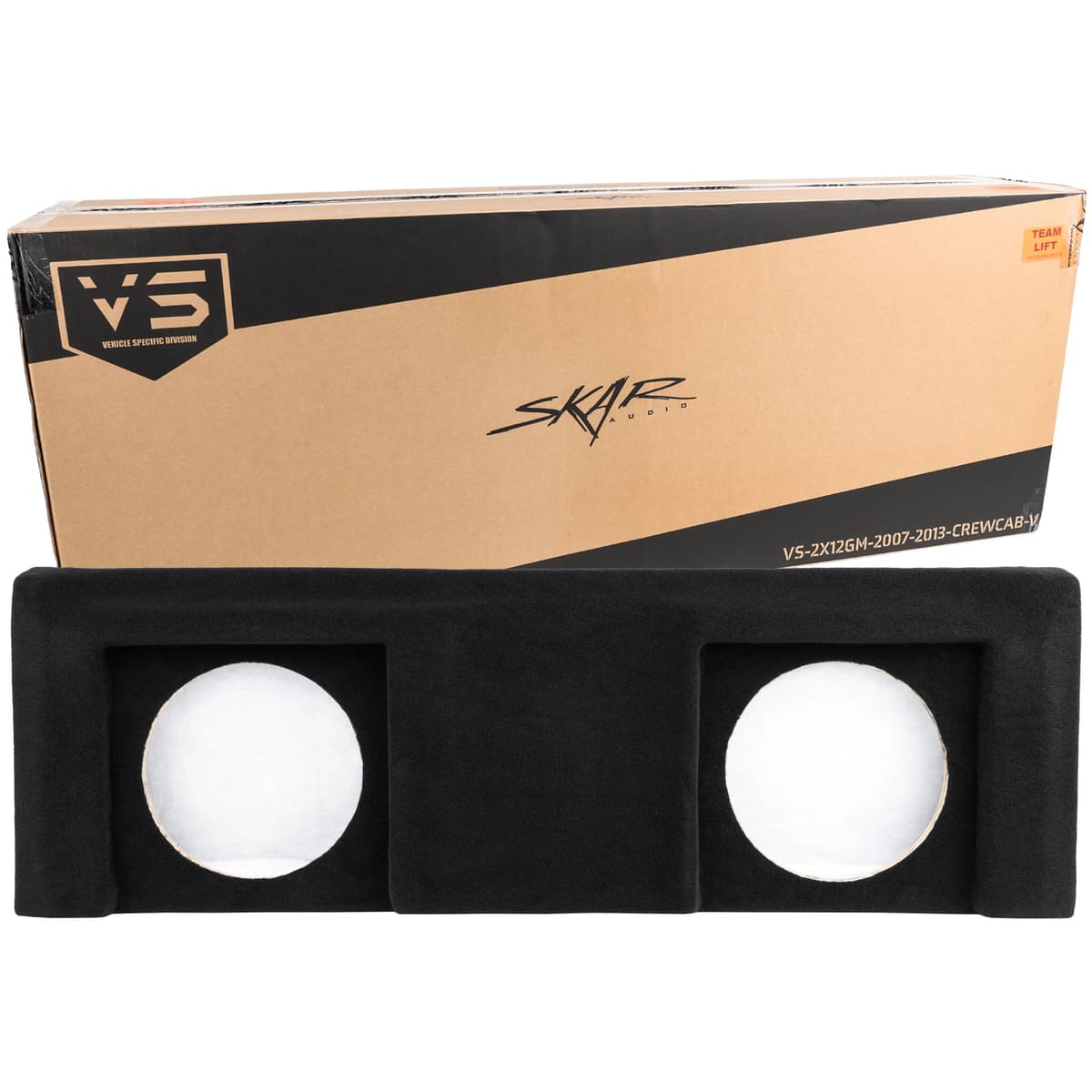 Featured Product Photo 8 for 2007-2013 Chevy Silverado & GMC Sierra Crew Cab Compatible Dual 12" Subwoofer Enclosure