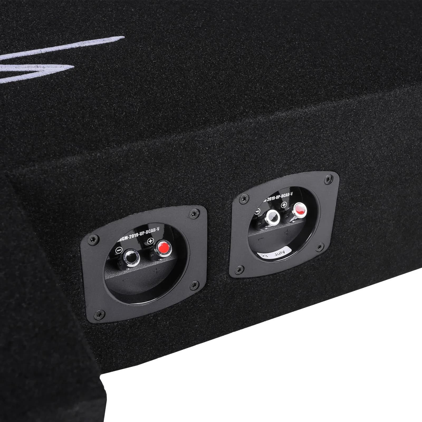 Featured Product Photo 5 for 2019-2025 Chevy Silverado & GMC Sierra Double Cab Compatible Quad 8" Ported Subwoofer Enclosure