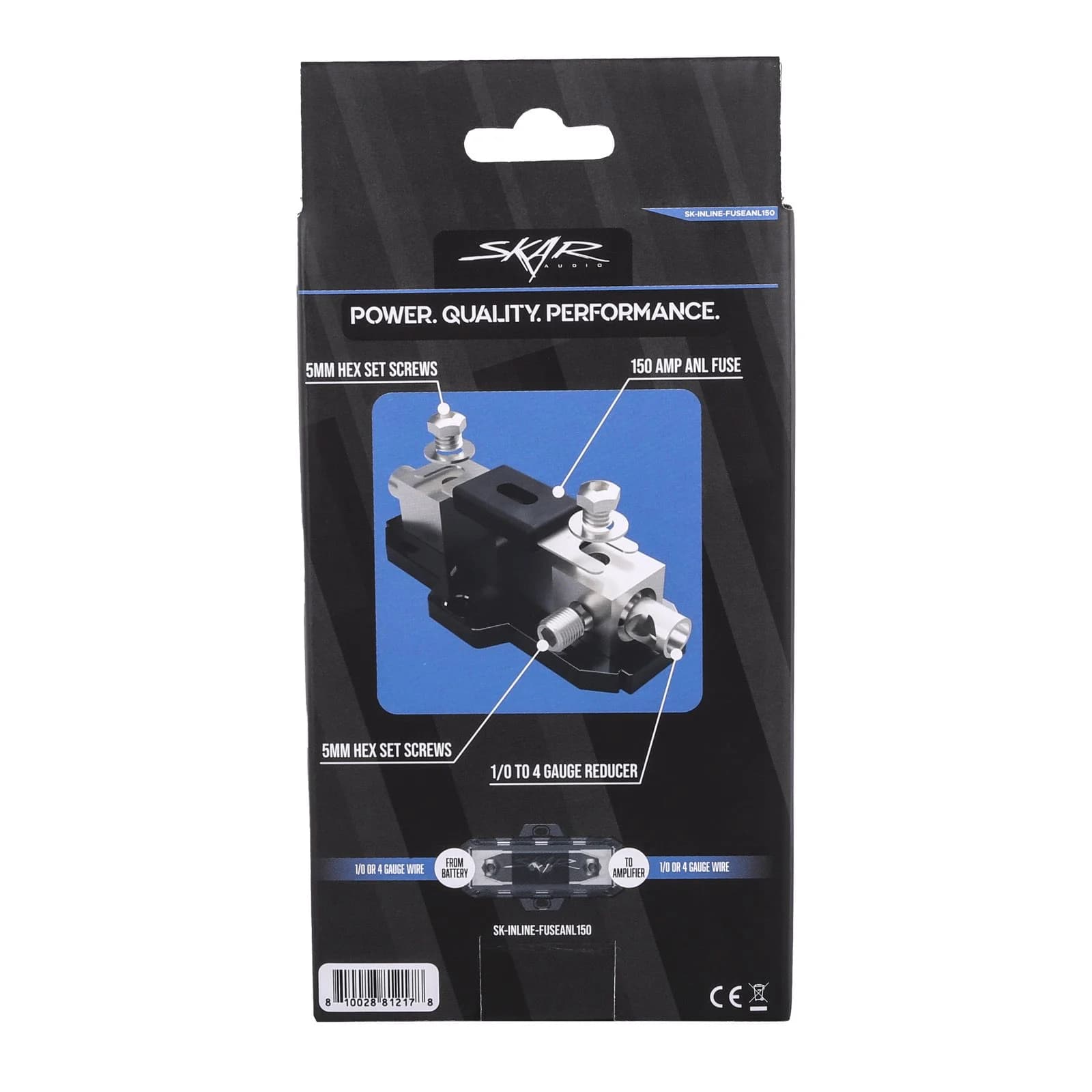 Featured Product Photo 7 for SK-INLINE-FUSEANL150 | 1/0 or 4 Gauge Inline ANL Fuse Holder - 150 Amp ANL Fuse