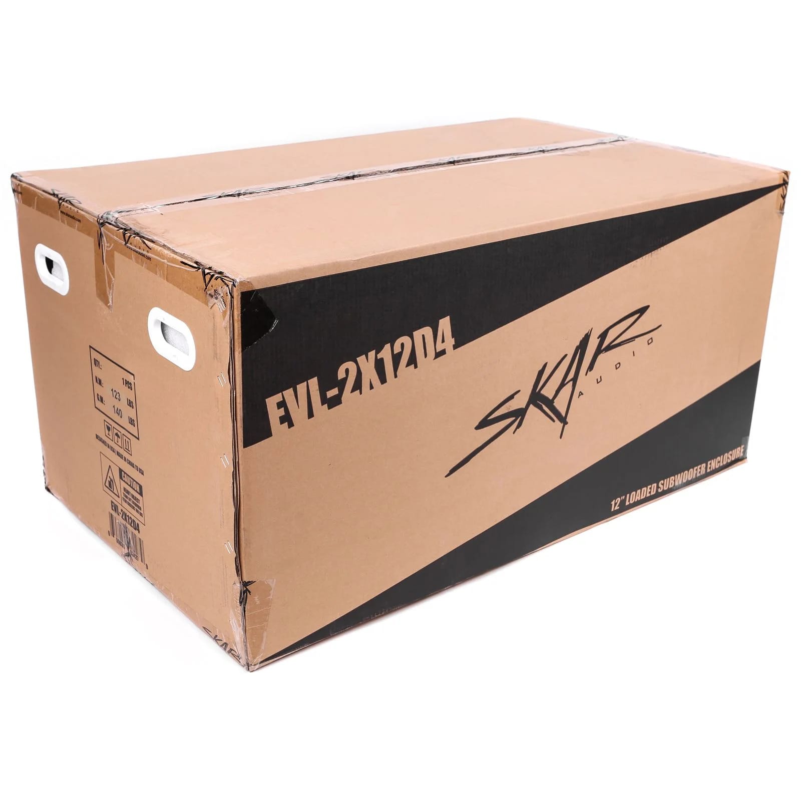 EVL-2X12D4 | Dual 12" 5,000 Watt EVL Series Loaded Vented Subwoofer Enclosure #6