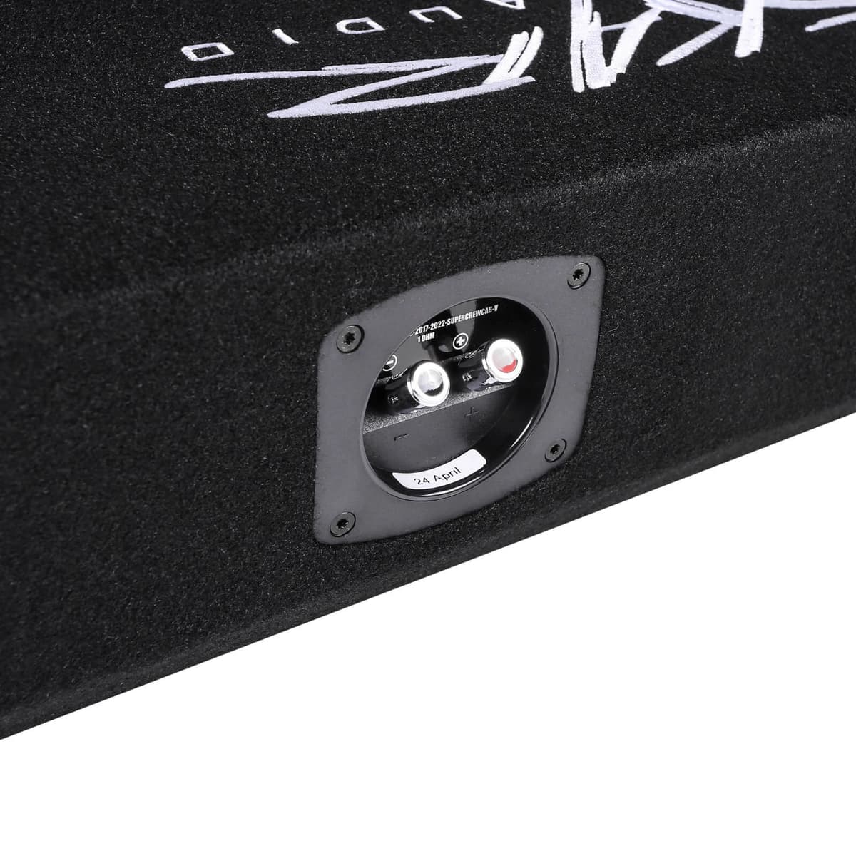 Featured Product Photo 6 for Dual 8" 2,400W Max Power Loaded Subwoofer Enclosure Compatible with 2017-2025 Ford Super Duty (F-250/350/450) SuperCrew Cab Trucks