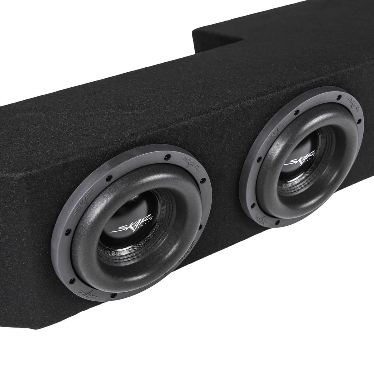 Featured Product Photo 6 for Dual 8" 2,400W Max Power Loaded Subwoofer Enclosure Compatible with 2019-2025 Chevrolet Silverado/GMC Sierra Double Cab Trucks