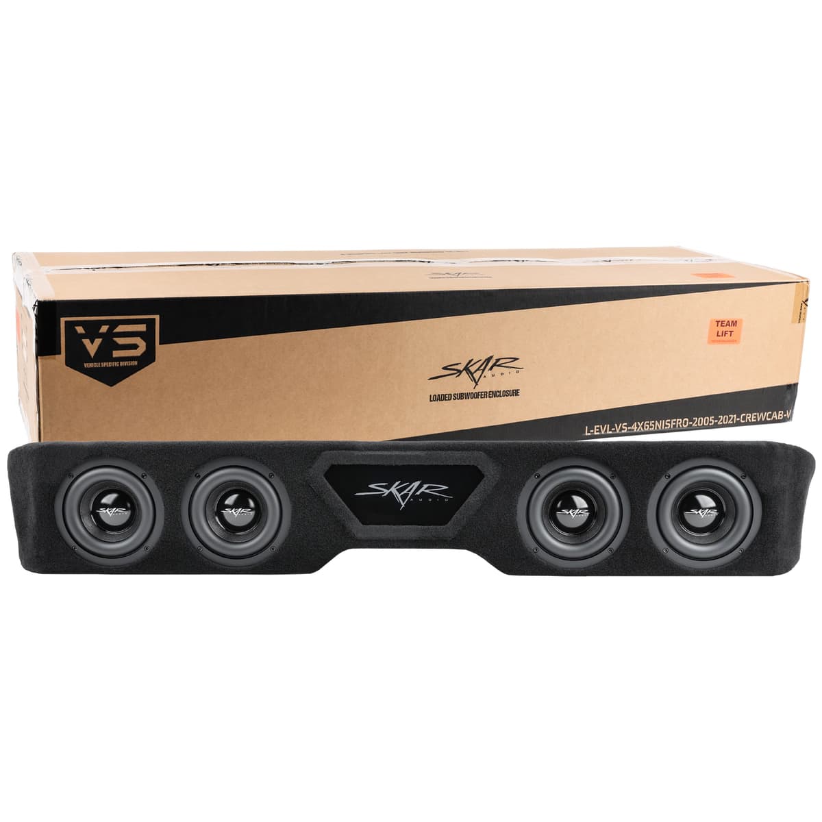 Featured Product Photo 8 for Quad 6.5" 1,600W Max Power Loaded Subwoofer Enclosure Compatible with 2005-2021 Nissan Frontier Crew Cab Trucks