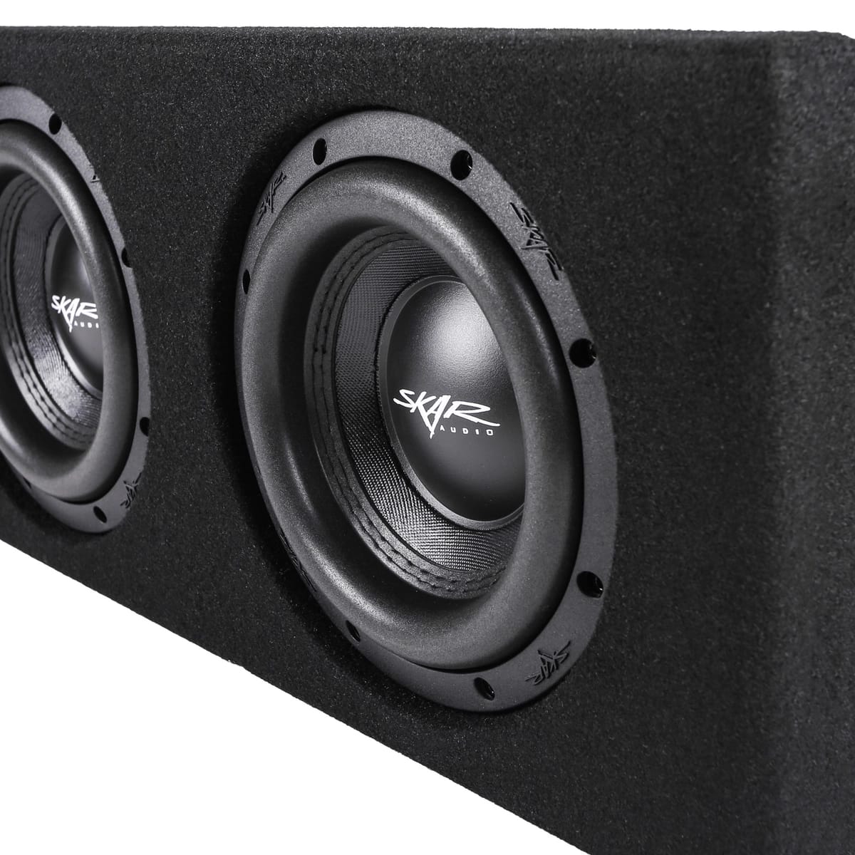 Quad 8" 3200W Max Power Loaded Ported Subwoofer Enclosure Compatible with 2019-2025 Chevy Silverado & GMC Sierra Crew Cab Trucks #8