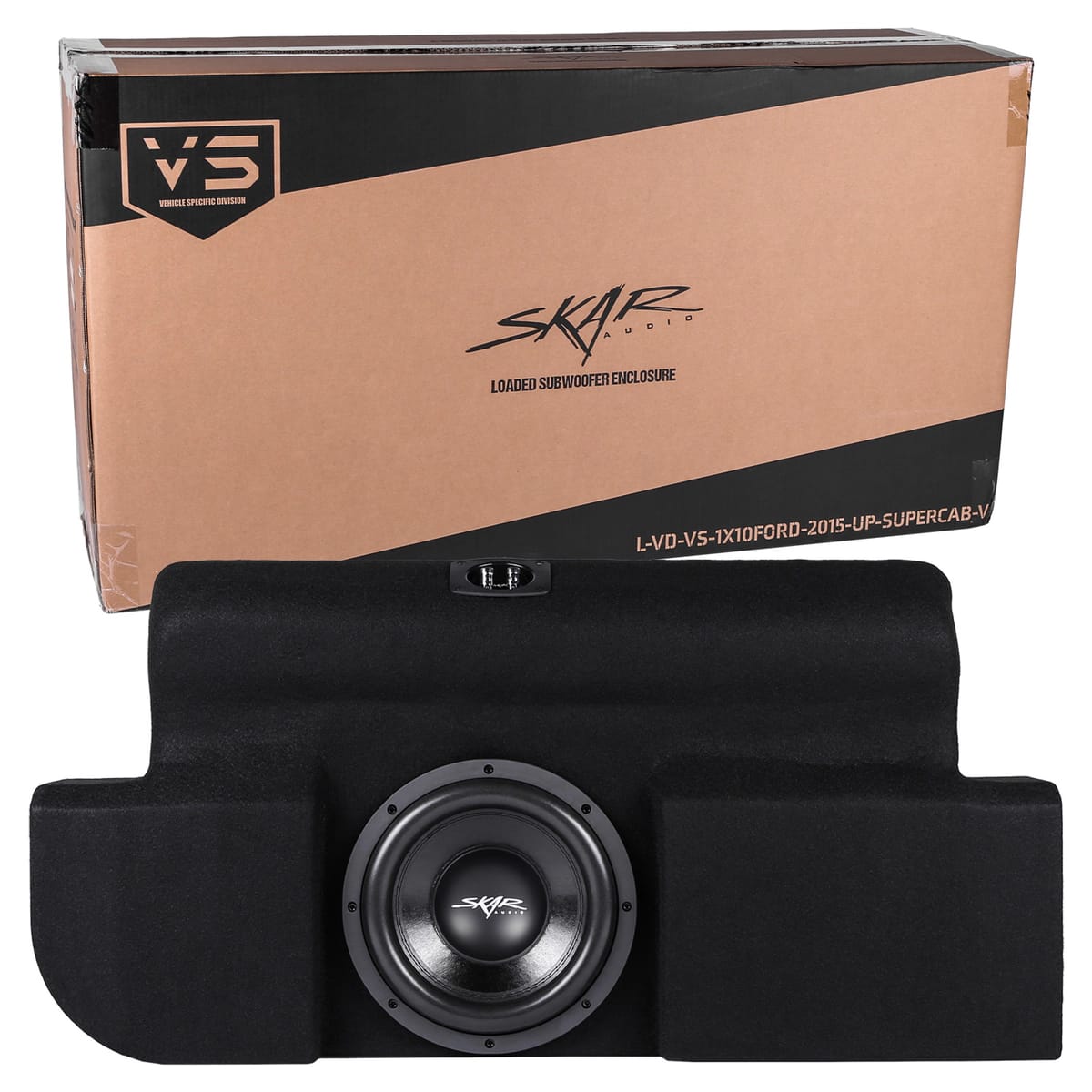 Single 10" 800W Max Power Loaded Subwoofer Enclosure Compatible with 2015-2025 Ford F-150 Super Cab Trucks #8
