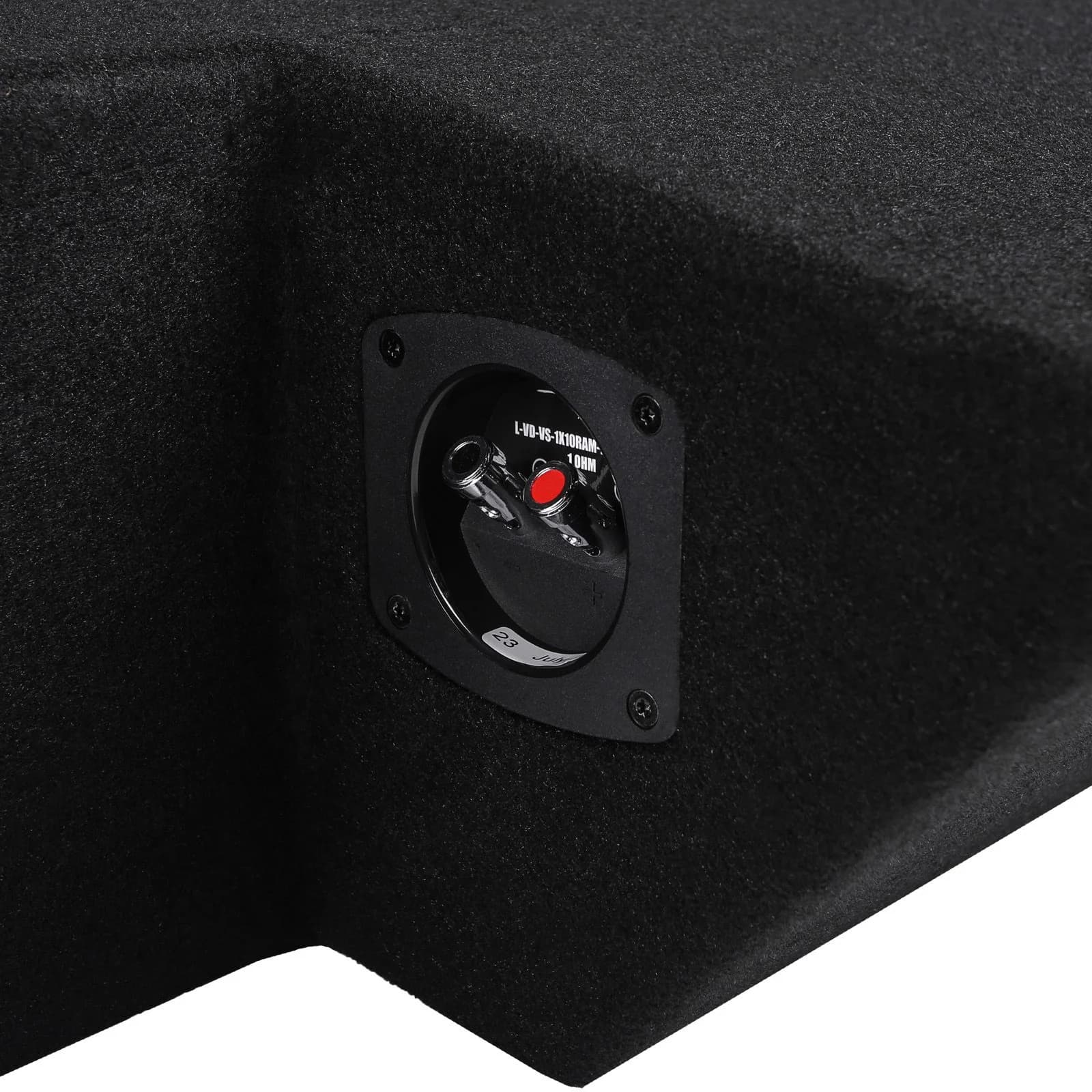 Featured Product Photo 5 for Single 10" 800W Max Power Loaded Subwoofer Enclosure Compatible with 2019-2024 Ram 1500 (5th Gen) Crew Cab Trucks