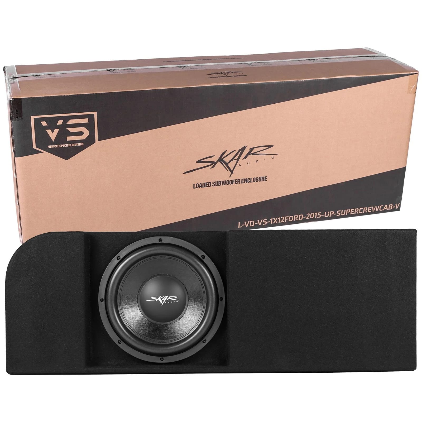 Single 12" 800W Max Power Loaded Subwoofer Enclosure Compatible with 2015-2026 Ford F-150 Super Crew Cab Trucks #8