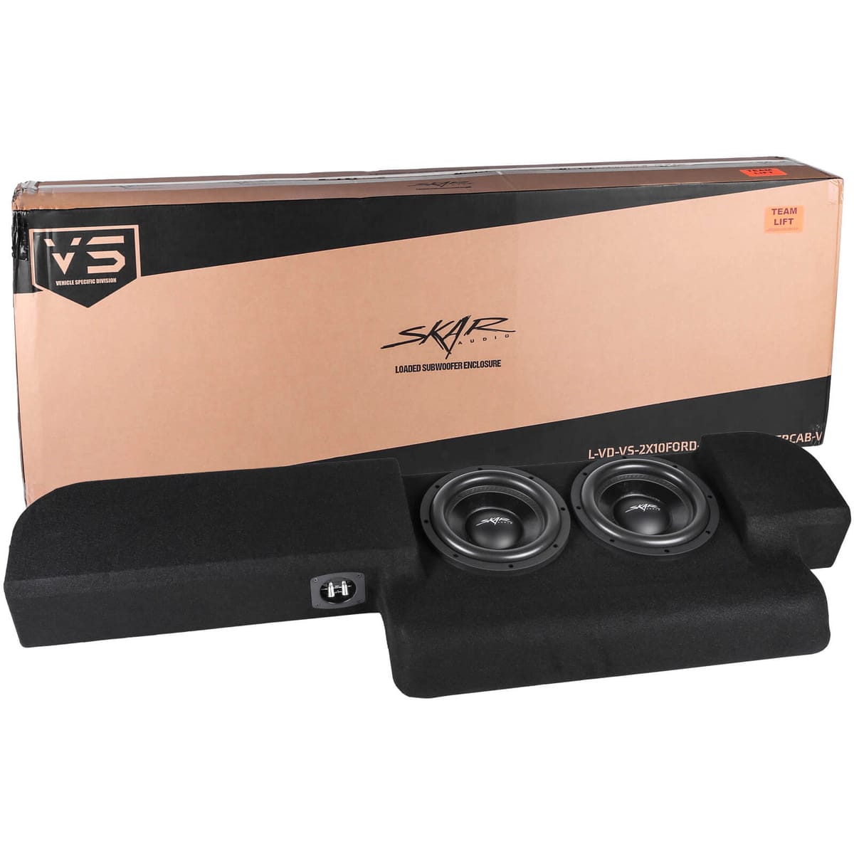 Dual 10" 1,600W Max Power Loaded Subwoofer Enclosure Compatible with 2015-2025 Ford F-150 Super Cab Trucks #8