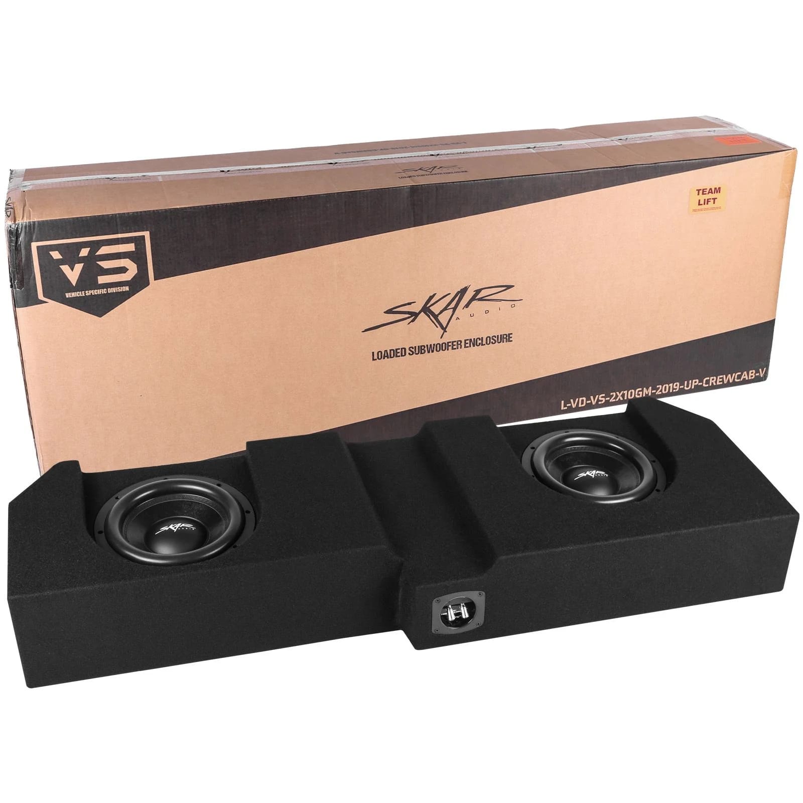 Dual 10" 1,600W Max Power Loaded Subwoofer Enclosure Compatible with 2019-2025 Chevrolet Silverado/GMC Sierra Crew Cab Trucks #8