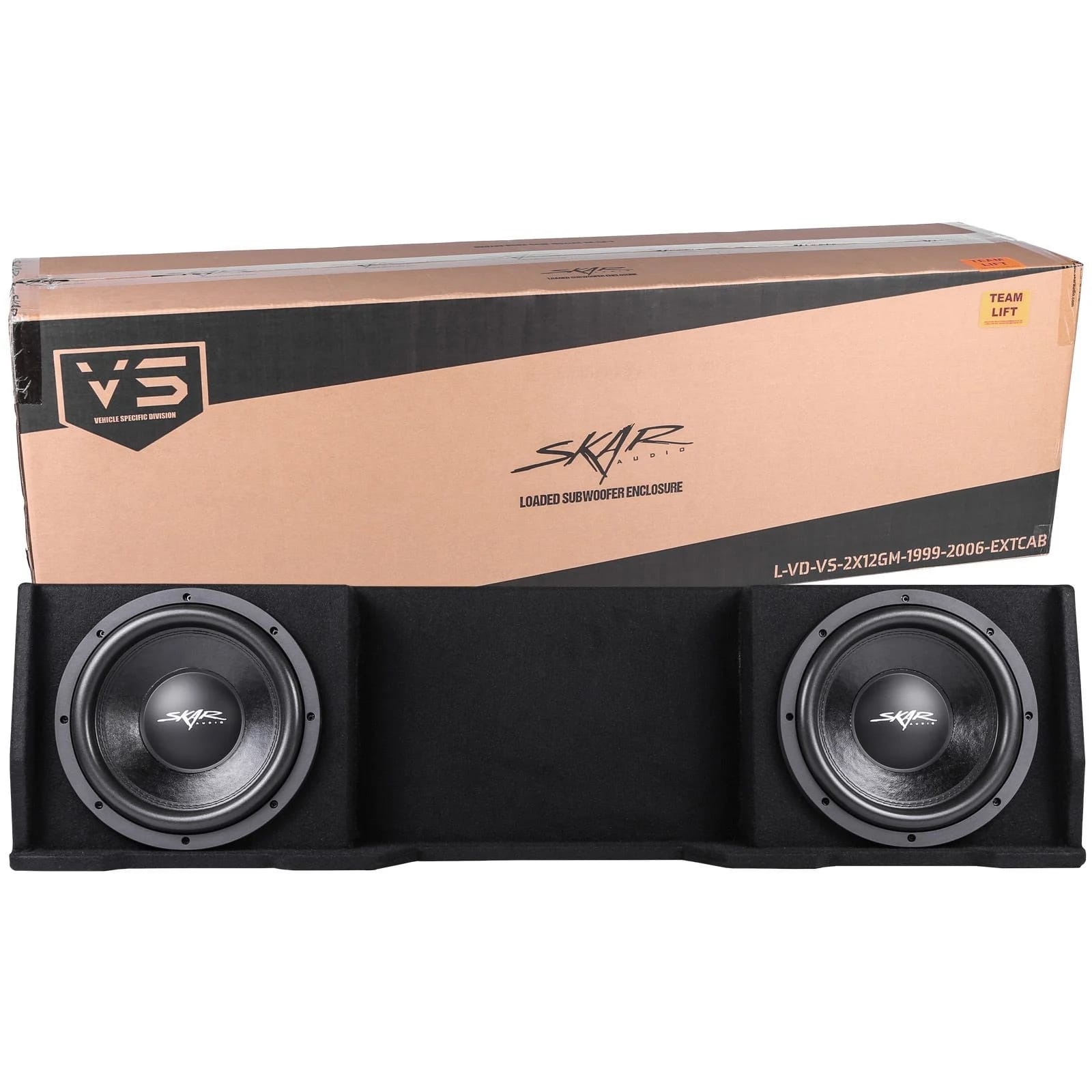 Dual 12" 1,600W Max Power Loaded Subwoofer Enclosure Compatible with 1999-2006 Chevrolet Silverado/GMC Sierra Extended Cab Trucks #8