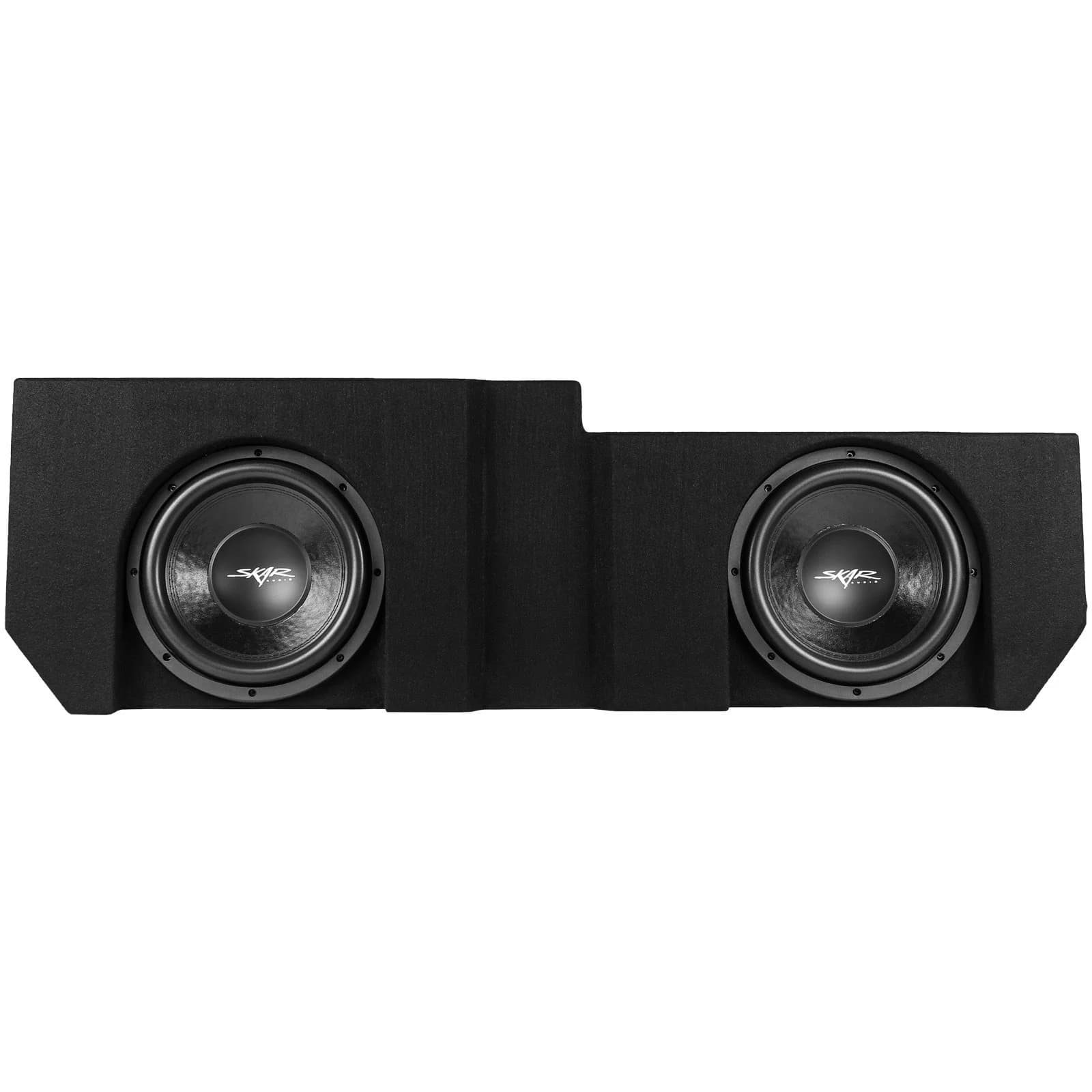 Featured Product Photo 1 for Dual 12" 1,600W Max Power Loaded Subwoofer Enclosure Compatible with 2019-2025 Chevrolet Silverado/GMC Sierra Crew Cab Trucks