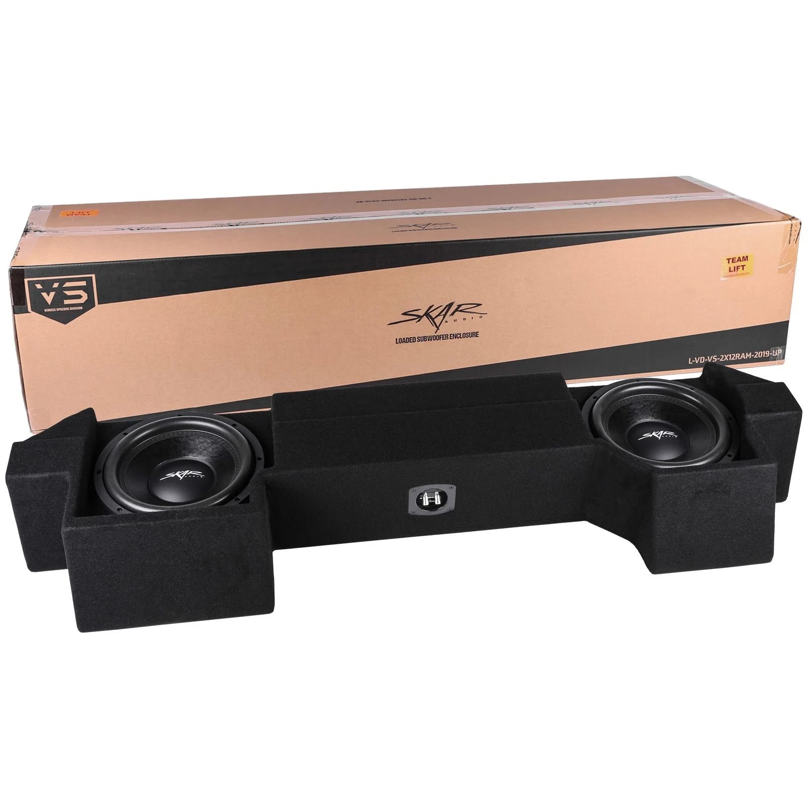 Dual 12" 1,600W Max Power Loaded Subwoofer Enclosure Compatible with 2019-2025 Ram 1500 (5th Gen) Crew Cab Trucks #8