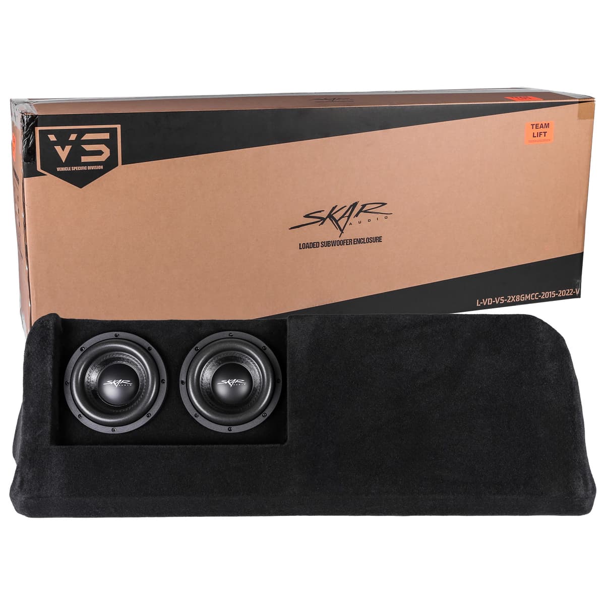 Featured Product Photo 7 for Dual 8" 1,200W Max Power Loaded Ported Subwoofer Enclosure Compatible with 2015-2022 Chevy Colorado/GMC Canyon Crew Cab Trucks