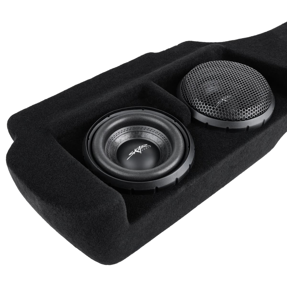 Featured Product Photo 7 for Dual 8" 1,200W Max Power Loaded Subwoofer Enclosure Compatible with 2022-2025 Nissan Frontier Crew Cab Trucks