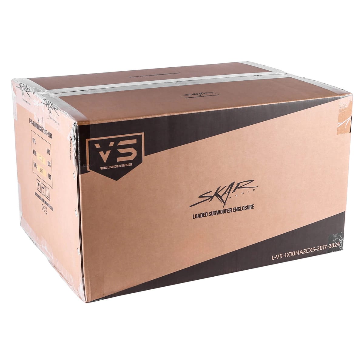 Single 10" 1,000W Max Power Loaded Subwoofer Enclosure Compatible with 2017-2024 Mazda CX-5 Vehicles #7