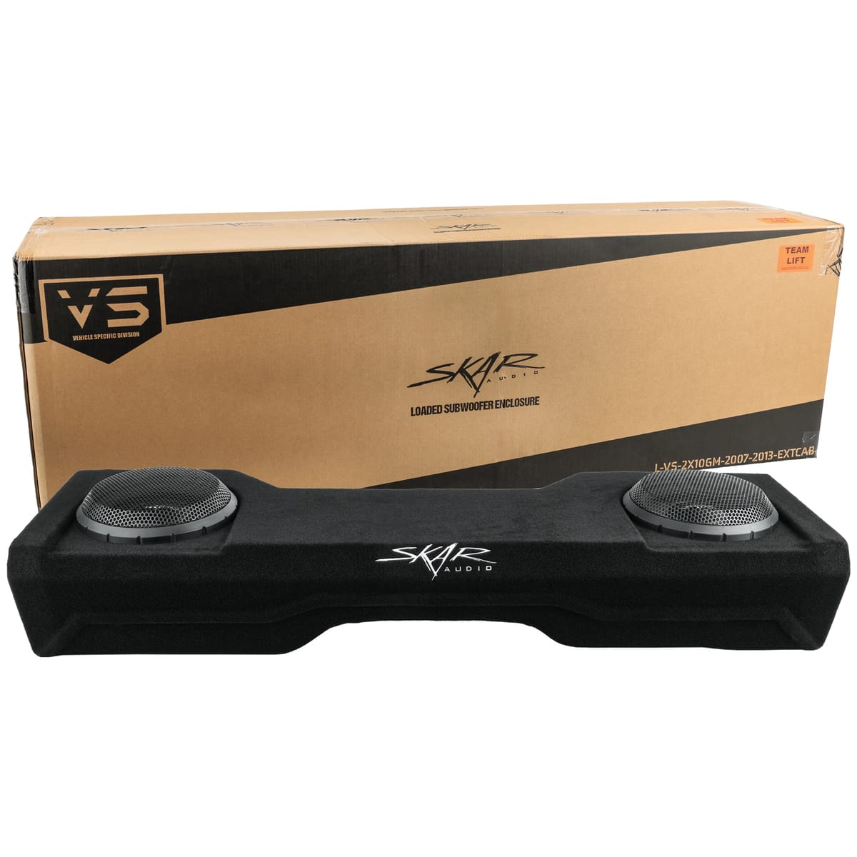 Dual 10" 2,000W Max Power Loaded Subwoofer Enclosure Compatible with 2007-2013 Chevy Silverado & GMC Sierra Extended Cab Trucks #9