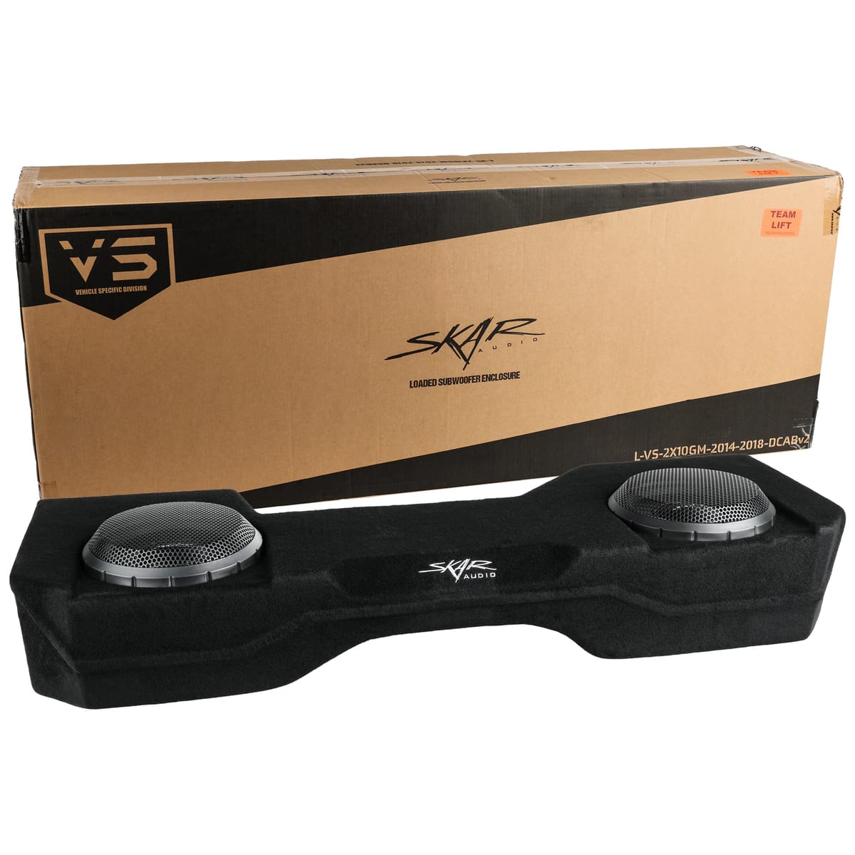 Dual 10" 2,000W Max Power Loaded Subwoofer Enclosure Compatible with 2014-2018 Chevy Silverado & GMC Sierra Double Cab Trucks #9