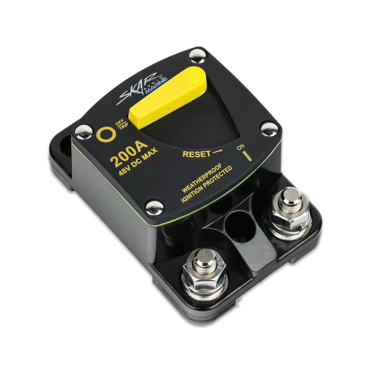 Featured Product Photo for SKMCBR200A | 200 Amp Marine Grade Circuit Breaker