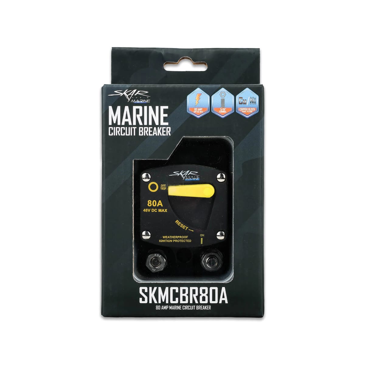 SKMCBR80A | 80 Amp Marine Grade Circuit Breaker #6