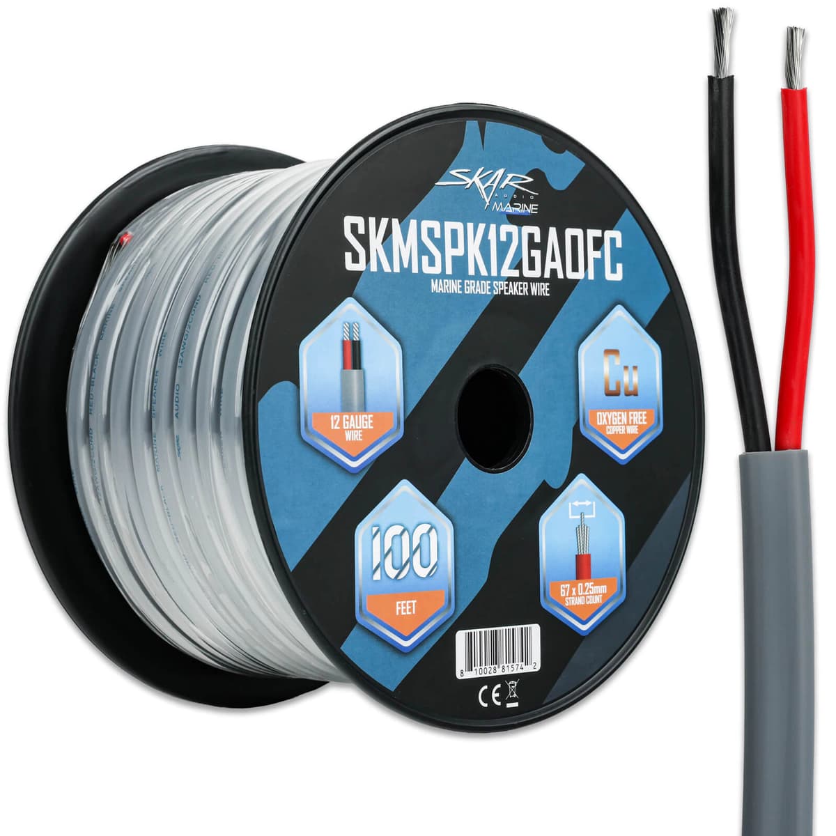 Featured Product Photo for SKMSPK12GAOFC | 12-Gauge Marine Grade OFC Speaker Wire