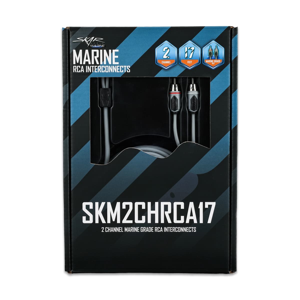 Featured Product Photo 5 for SKM2CHRCA17 | 17 Ft 2-Channel Marine Grade RCA Interconnect Cable