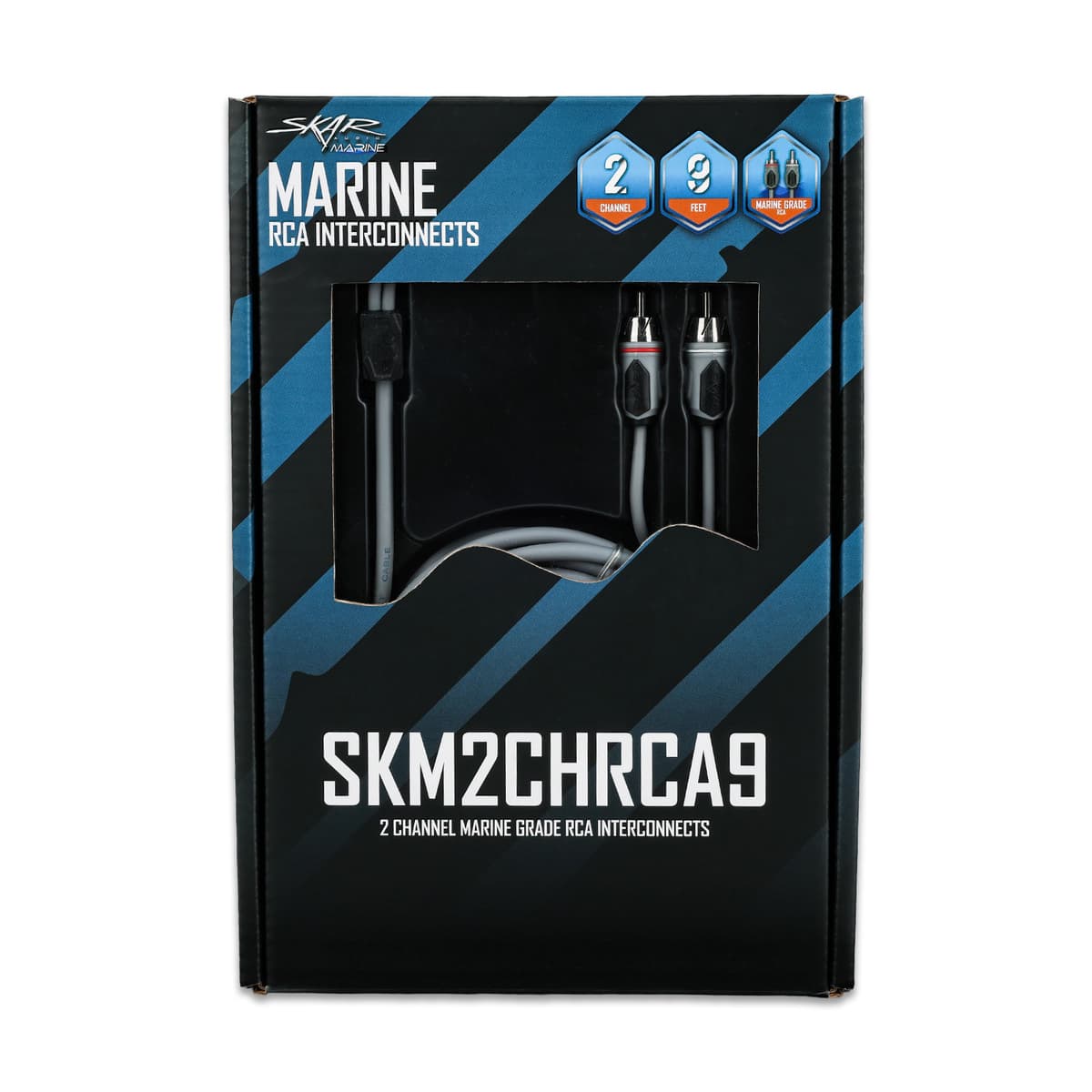 Featured Product Photo 5 for SKM2CHRCA9 | 9 Ft 2-Channel Marine Grade RCA Interconnect Cable