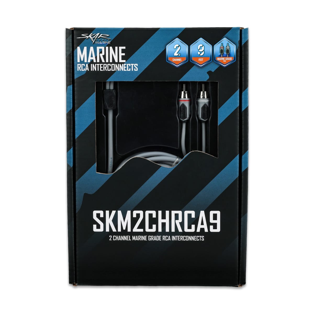 SKM2CHRCA9 | 9 Ft 2-Channel Marine Grade RCA Interconnect Cable #6