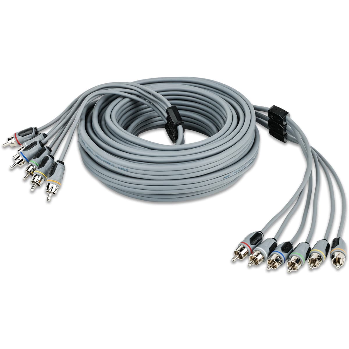 Featured Product Photo 2 for SKM6CHRCA25 | 25 Ft 6-Channel Marine Grade RCA Interconnect Cable