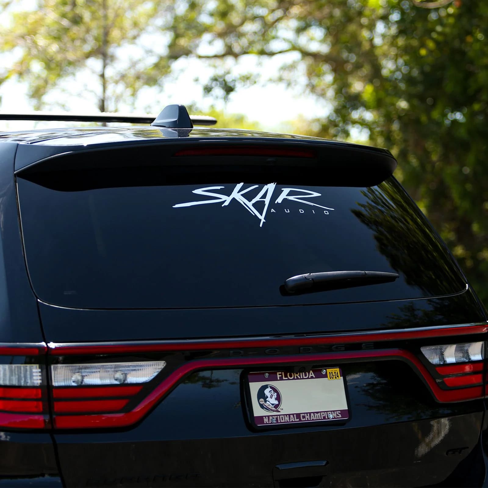 Featured Product Photo 3 for SK-DECAL-LG | 20" x 6" Large Skar Audio Logo Decal