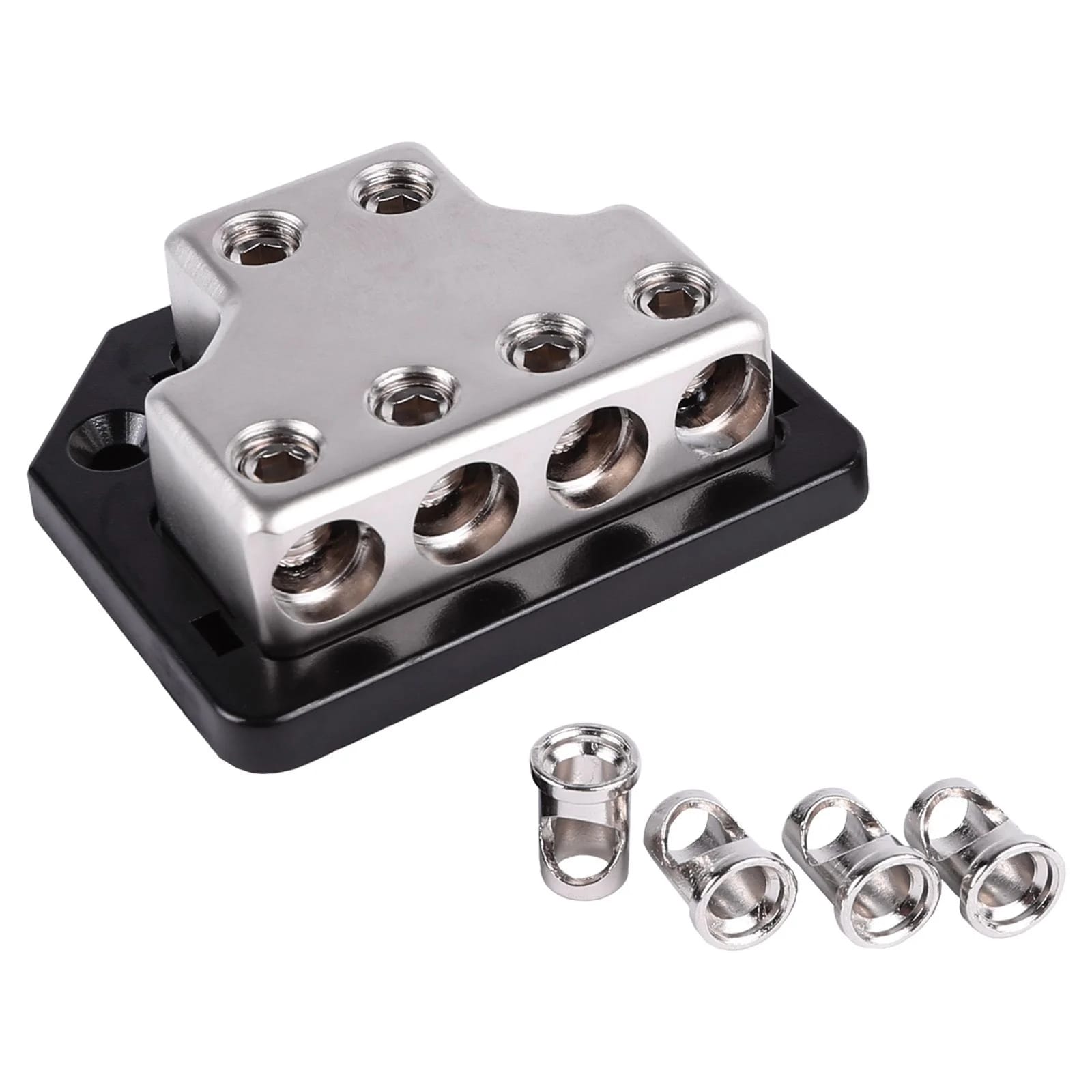 SK-DIST-BLK5 | Dual 4 Gauge to Quad 4/8 Gauge Power Distribution Block #5