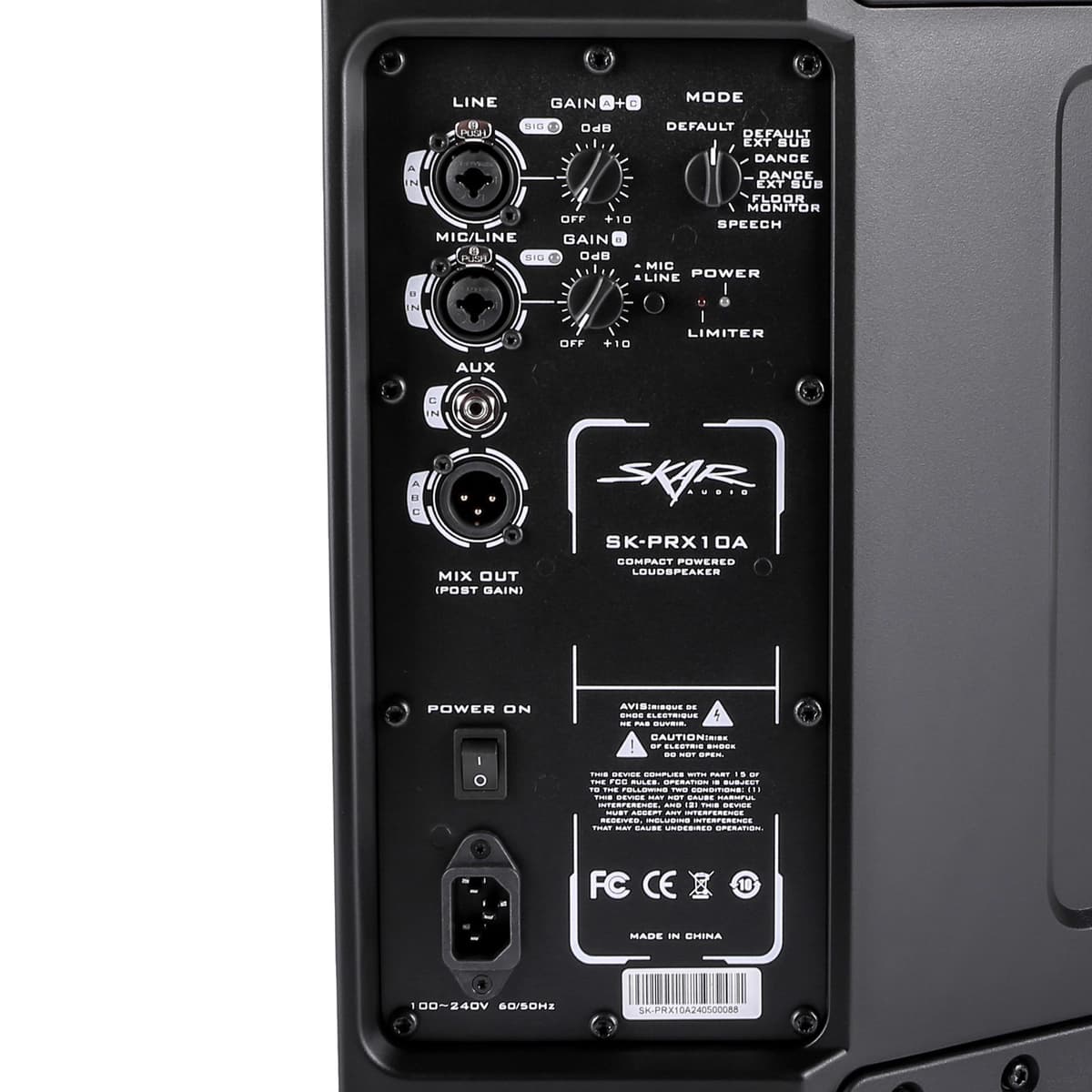 Featured Product Photo 3 for SK-PRX10A | 10" 1000 Watt Active 2-Way PA Loudspeaker