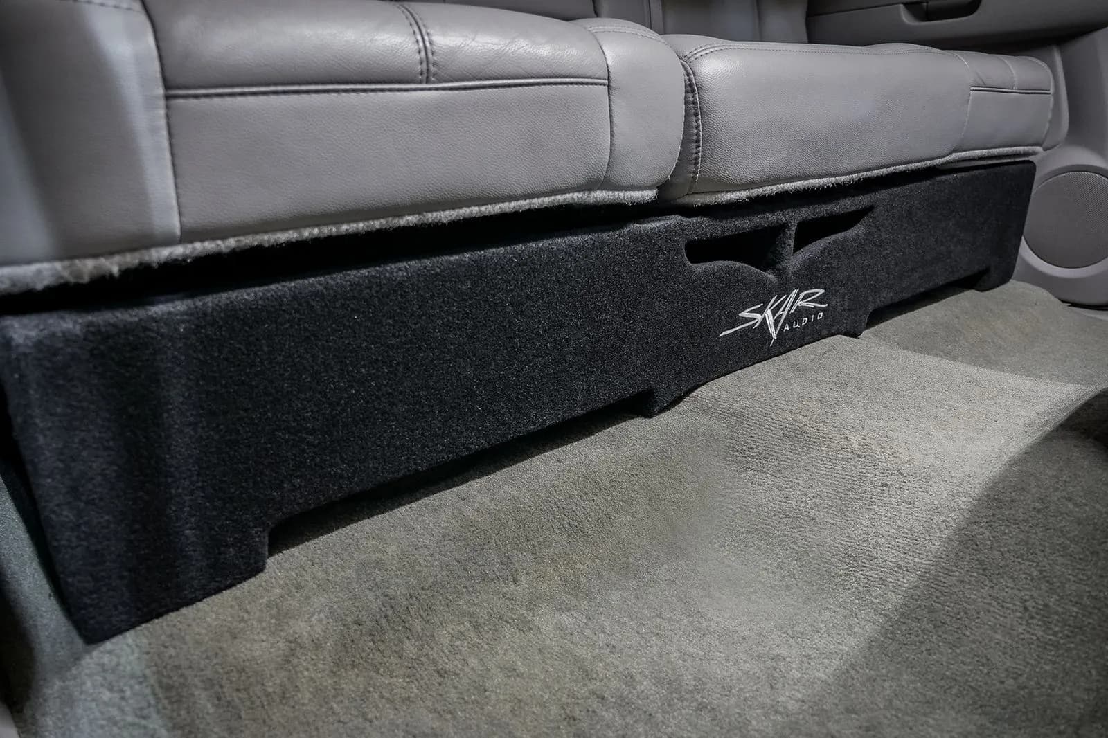 Skar Audio VS-2X10GM-2007-2013-CREWCAB-V enclosure installation example — view 3