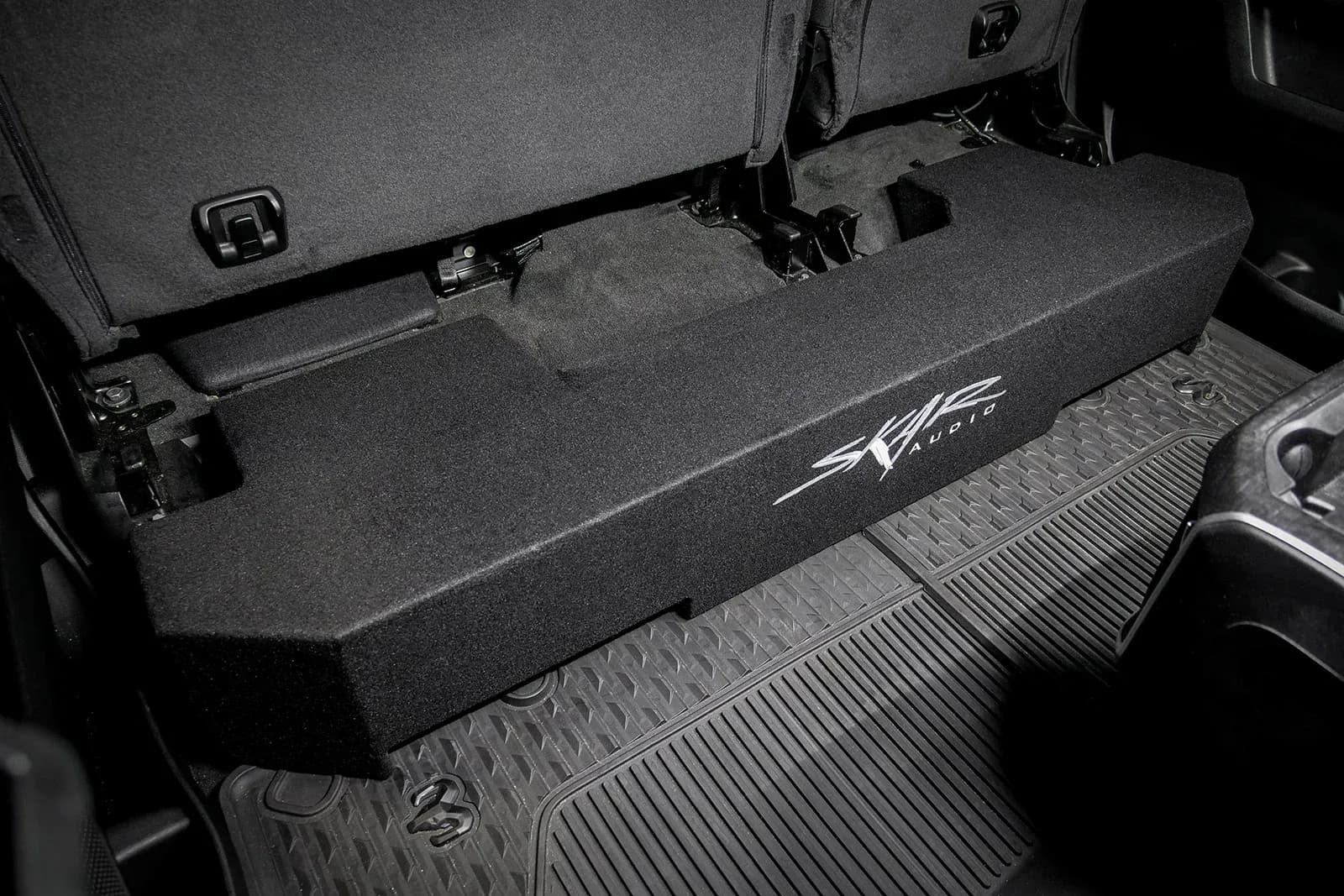 Skar Audio VS-2X10RAM-2019-UP enclosure installation example — view 2