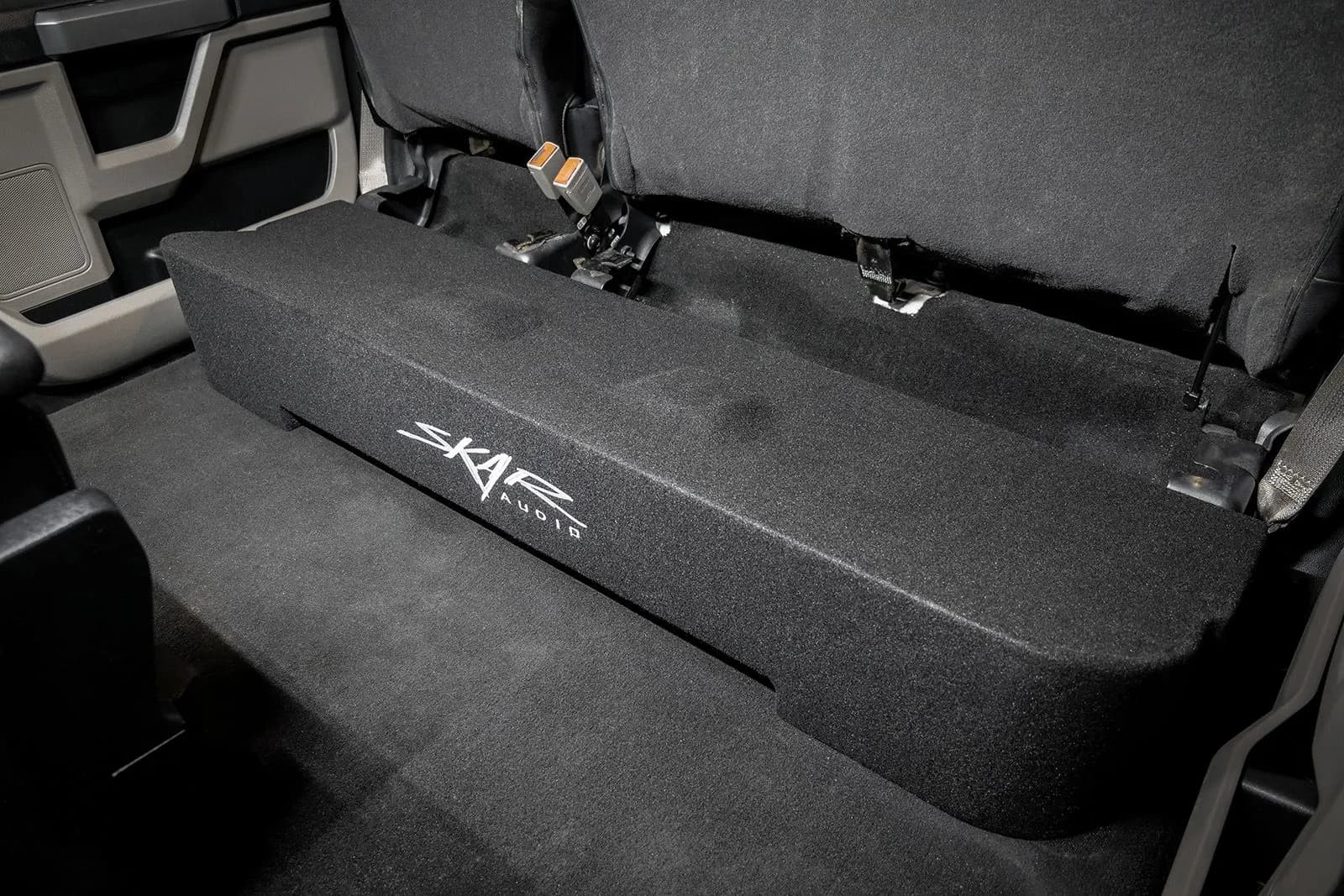 Skar Audio L-VD-VS-2X10FORDSD-2017-2022-SUPERCREWCAB-V enclosure installation example — view 3