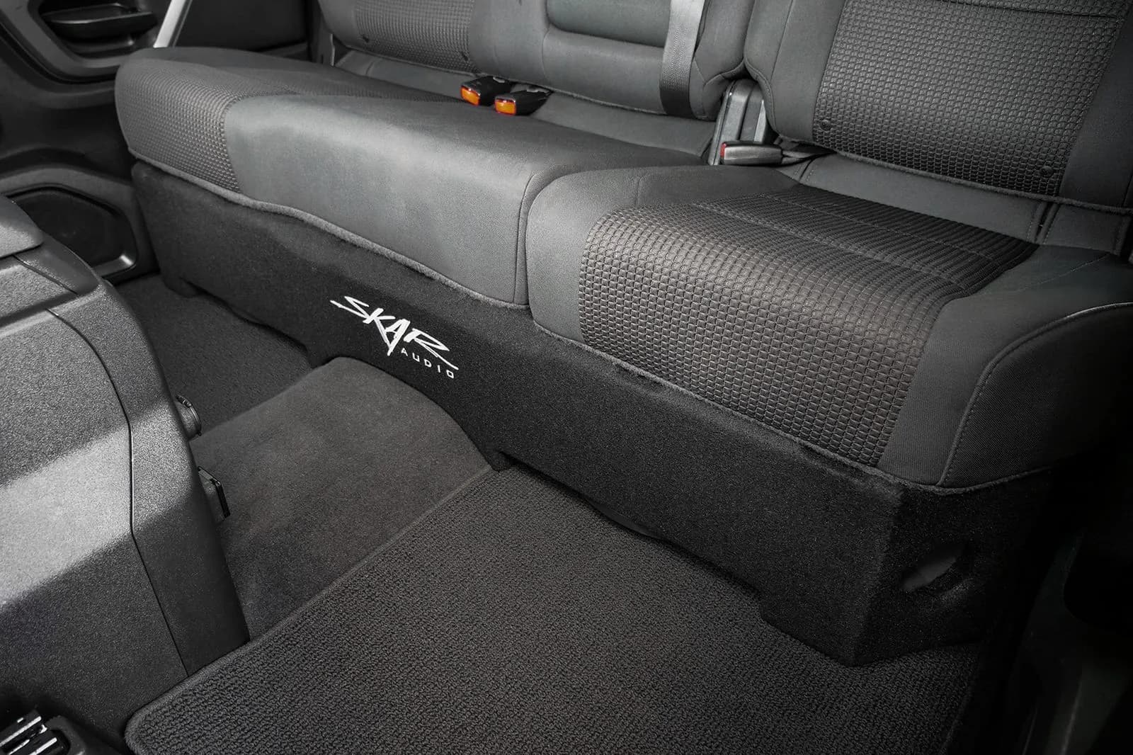 Skar Audio L-VD-VS-2X12NISTTN-2004-2015-CREWCAB-V enclosure installation example — view 1