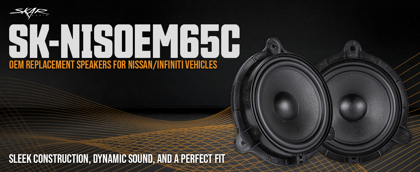 SK-NISOEM65C OEM Component Speaker Replacement for Nissan and Infiniti Vehicles
