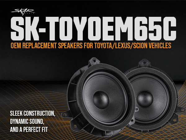 SK-TOYOEM65C OEM Component Speaker Replacement for Toyota, Lexus, and Scion Vehicles